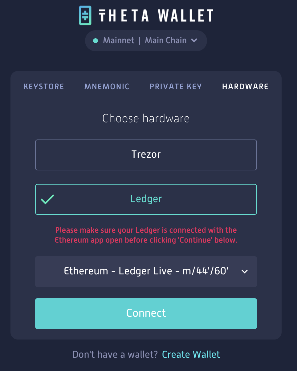 How to Access Your THETA Wallet Using Ledger – ThetaNetwork